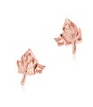 Cute Leaves Shaped Silver Stud Earring STS-5172